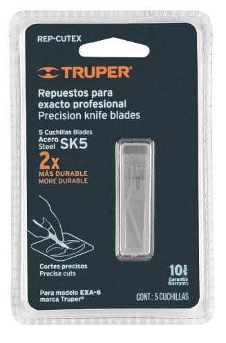 [004216] Cuchilla Repuesto Exacto C/ 5 pzs 16979 Truper