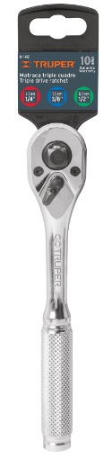 [004219] Matraca Triple Cuadro 1/4, 3/8, 1/2" 13649 Truper