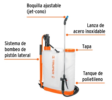 [004246] Fumigador Manual Mochila 16 Lts 14192 Truper
