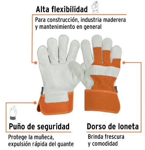 [004316] Guante Piel de Res 17051 Truper