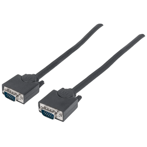 [004353] Cable P/ Monitor SVGA Blindado HD15 Macho a HD15 Macho 3 mts Manhattan