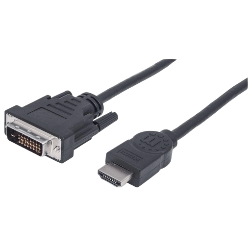 [004364] Cable P/ Monitor HDMI Macho a DVI-D Macho 1.8 mts Manhattan
