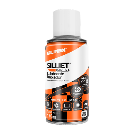 [004390] Lubricante Limpiador Naranja Silijet E-Plus 170 ml Silimex