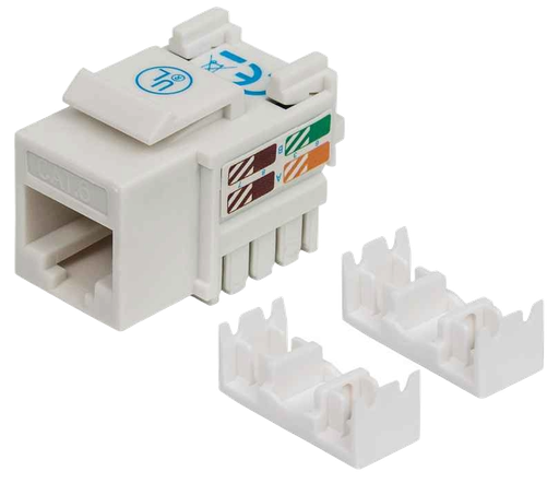 [004405] Jack RJ45 CAT6 Keystone Impacto Blanco Intellinet