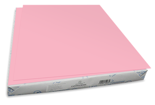[004451] Cartulina Bristol 50 Kg Rosa C/ 100 pzs Arpapel