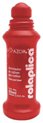 [004533] Tinta P/ Sello Rolaplica Rojo Azor