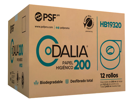 [004689] Papel Higienico Jumbo Jr 200 mts C/ 12 pzs 200 Dalia