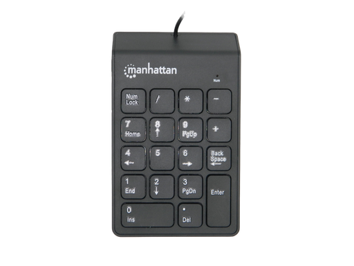 [000649] Teclado Numerico Usb Negro Manhattan