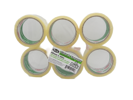 [000269] Cinta Transparente T-179 48 x 50 C/ 6 pzs Tuk