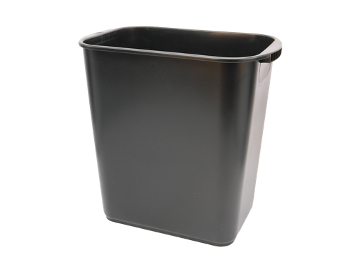 [000129] Cesto Rectangular Jumbo Negro Sablon