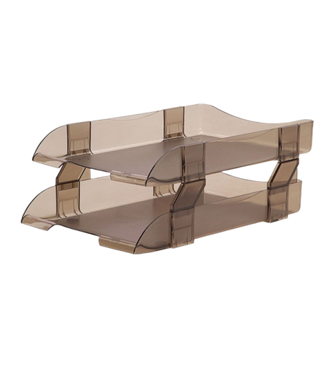 [000131] Charola Doble T/ Oficio Humo Sablon