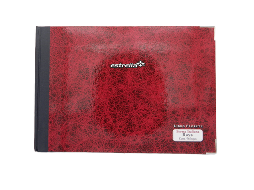 [000319] Libro Florete F/ Italiano Rayado C/ 96 hjs Estrella