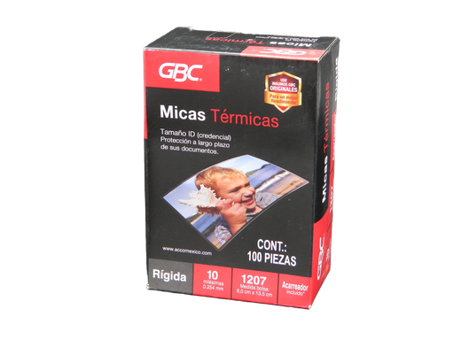 [000045] Mica Termica 9 x 13.5 1207 C/ 100 pzs Gbc