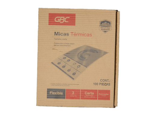 [000049] Mica Termica T/ Carta 3 Mil C/ 100 pzs Gbc