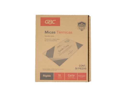 [000051] Mica Termica T/ Carta 10 Mil C/ 50 pzs Gbc