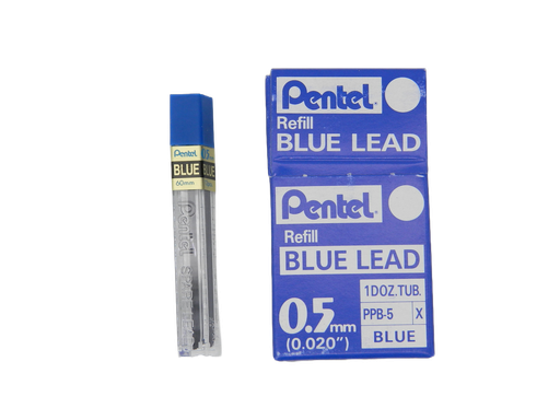 [000460] Puntillas Hi-Polymer Azul 0.5 mm C/ 12 puntillas C/ 12 pzs Pentel