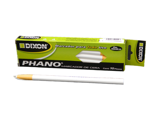 [000327] Marcador Cera Phano Blanco C/ 10 pzs Dixon