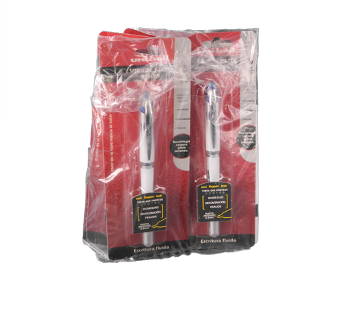 [000215] Pluma Uniball 0.8 mm P/ Fino Azul Vision Elite C/ 6 pzs UB-200 Azor