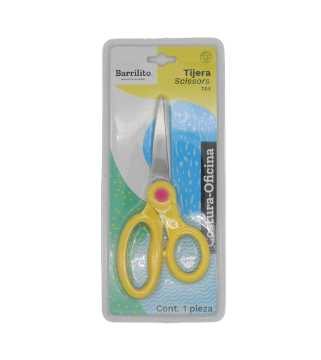 [000479] Tijera Acero Inoxidable 6" Barrilito