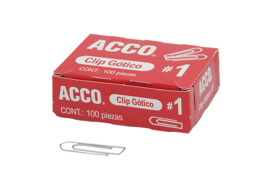 [000668] Clip Gotico #1 C/ 100 pzs Acco