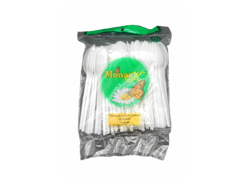 [000746] Cuchara Chica Blanca C/ 50 pzs C/ 60 pqts Monarka