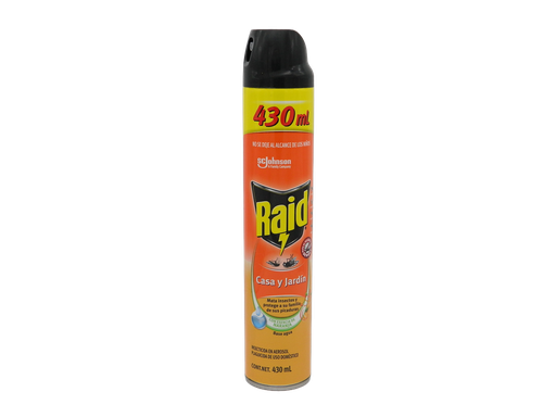 [000793] Insecticida Raid Casa y Jardin 430 ml 