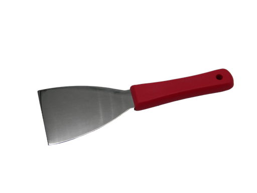 [000891] Espatula Acero Inoxidable 3" Rojo El Castor