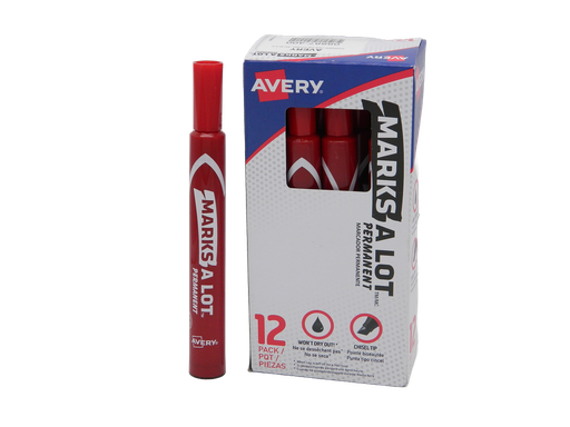 [001174] Marcador Marksalot Rojo C/ 12 pzs Avery
